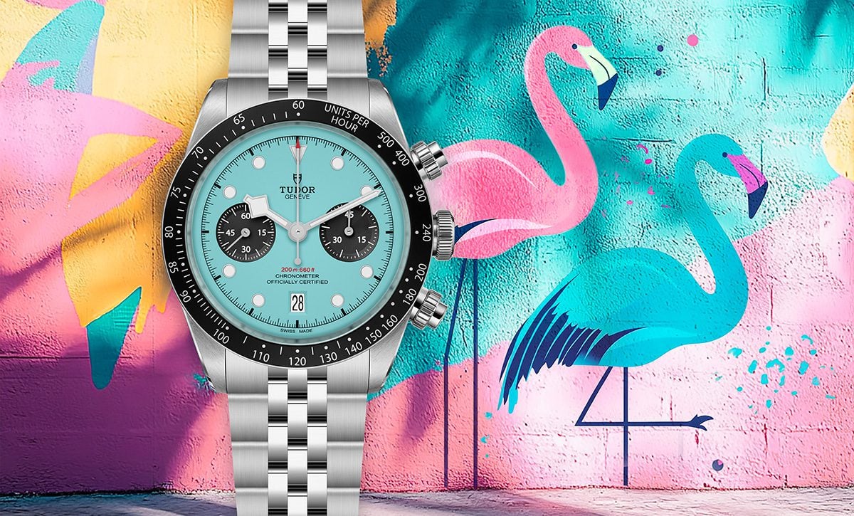 Introducing the TUDOR Black Bay Chrono “Flamingo Blue”