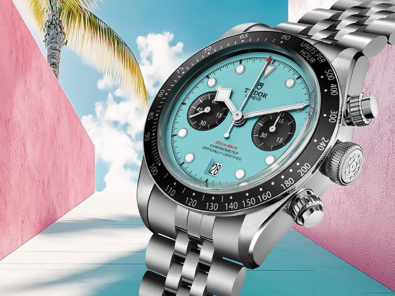 Introducing the TUDOR Black Bay Chrono “Flamingo Blue”