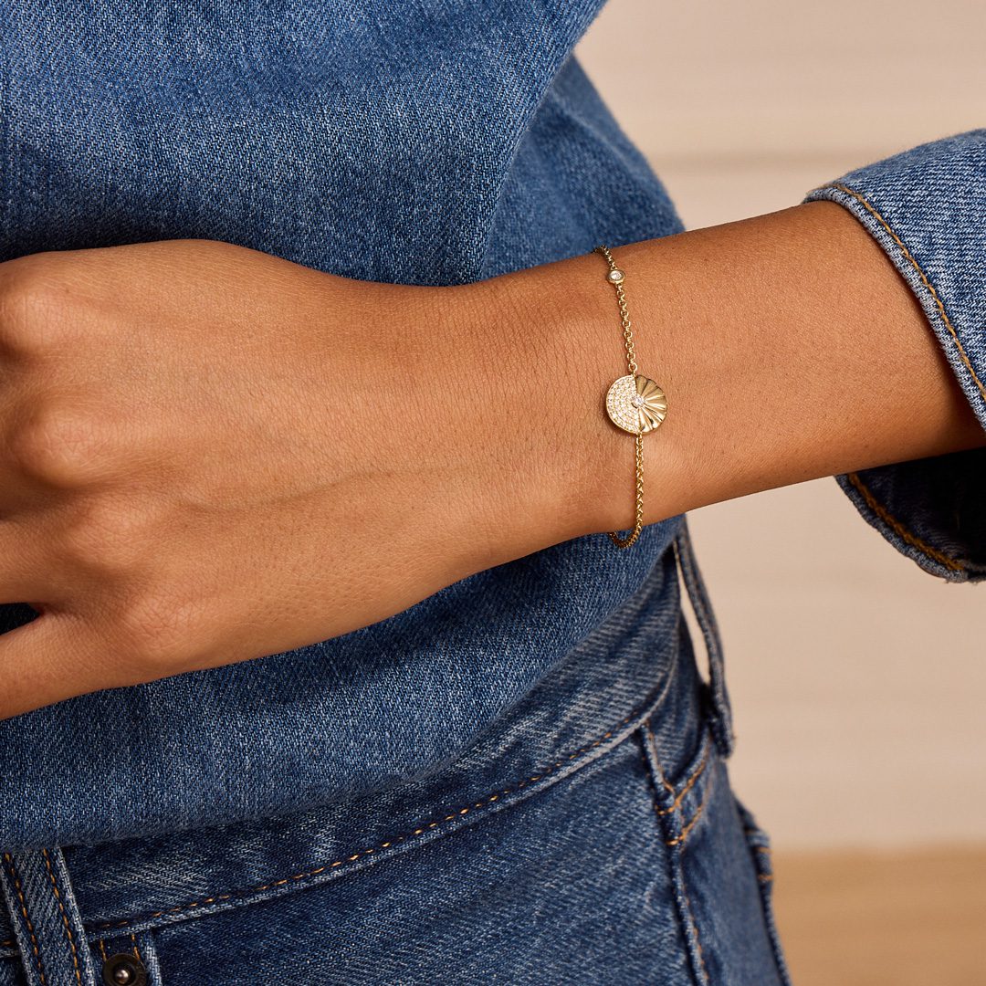 Alba Yellow Gold Diamond Bracelet