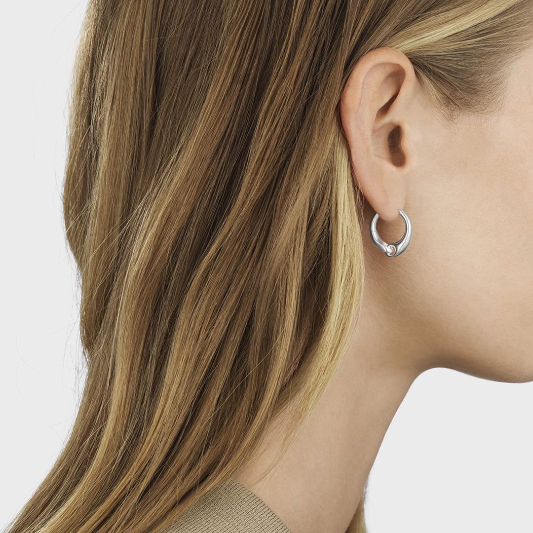 Reflect Silver Hoop Earrings