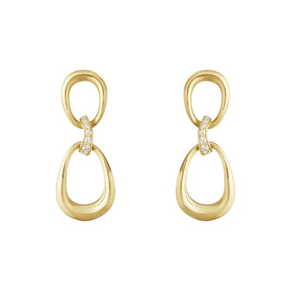 Offspring Yellow Gold & Diamond Earrings