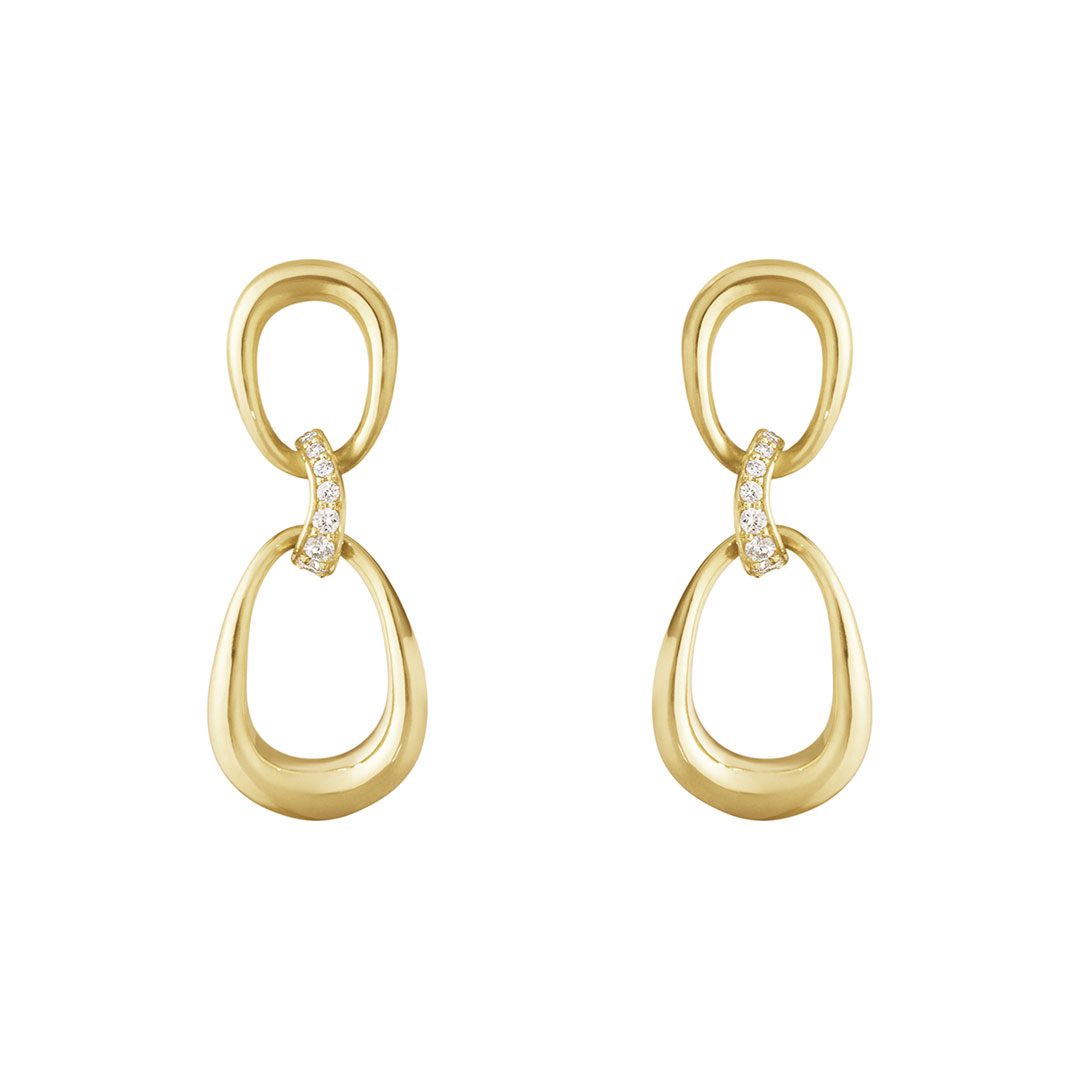 Offspring Yellow Gold & Diamond Earrings