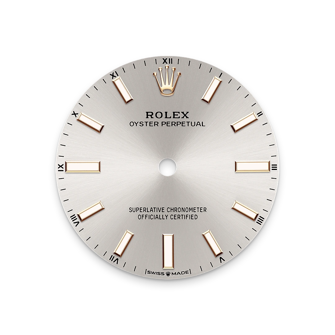 Silver dial