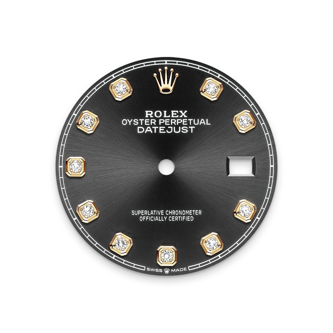 Bright black dial