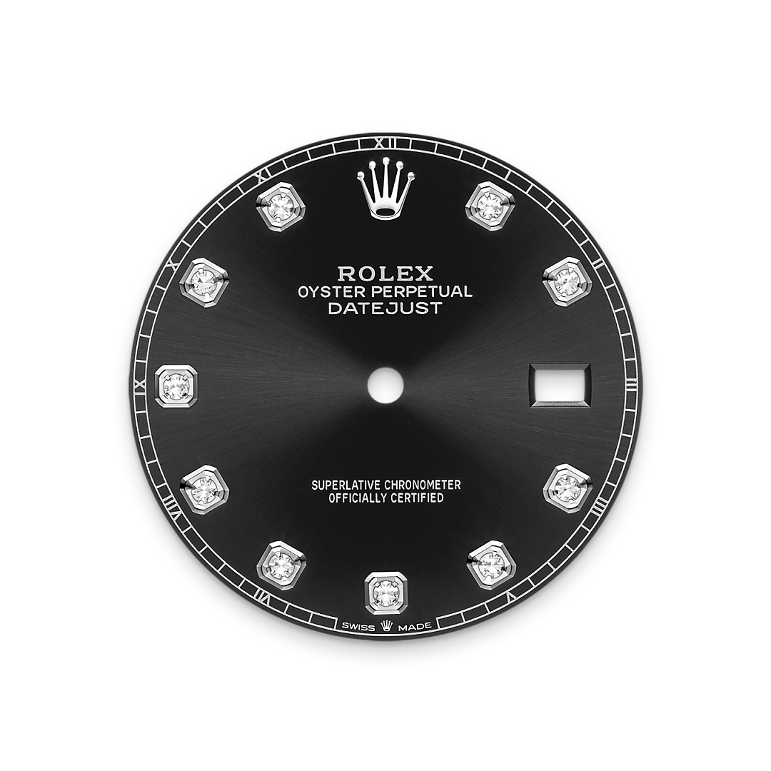 Bright black dial