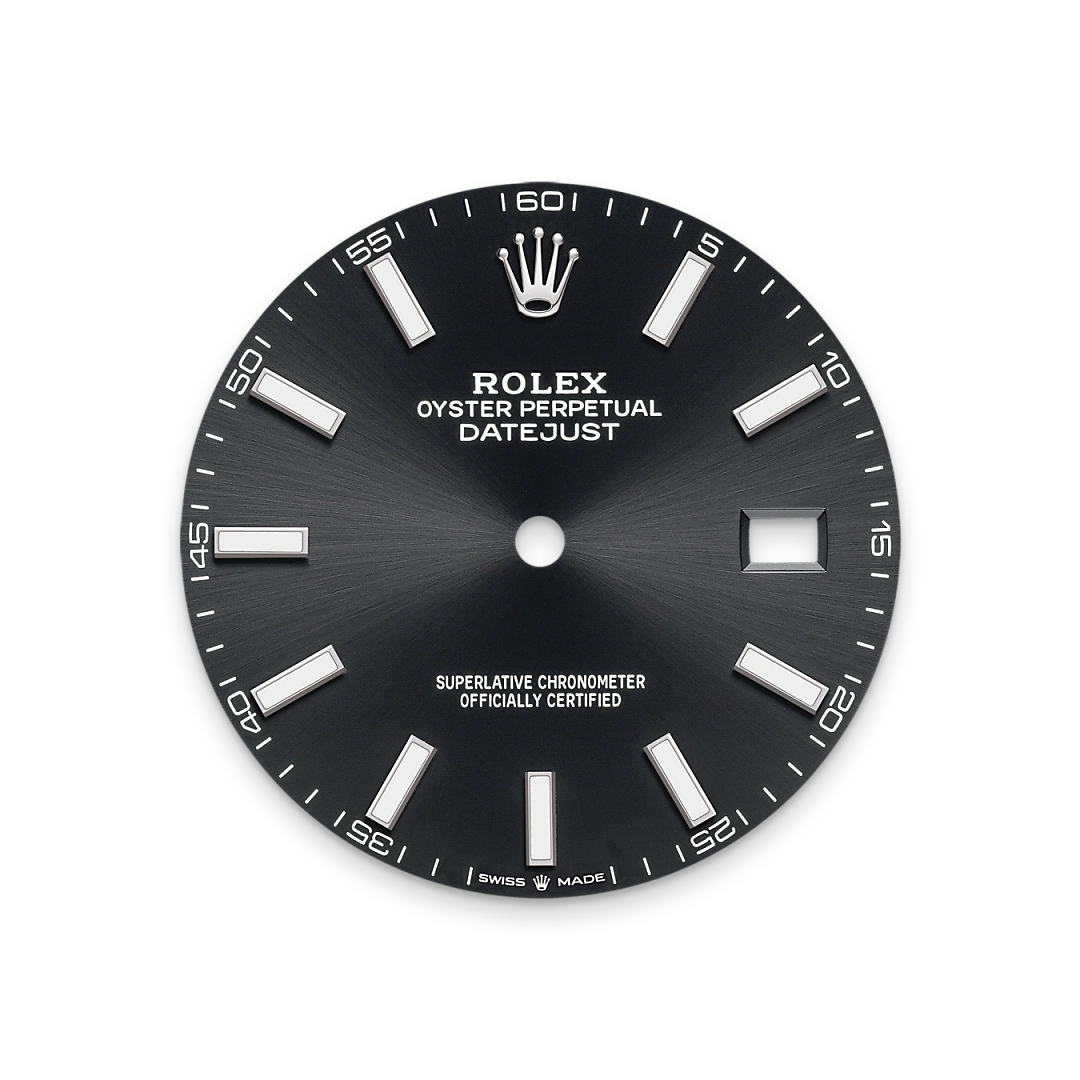Bright black dial
