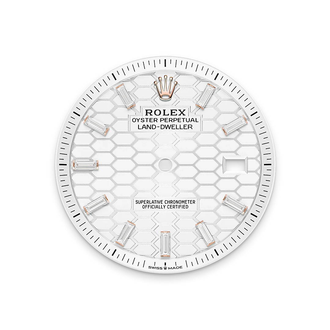 Intense white dial