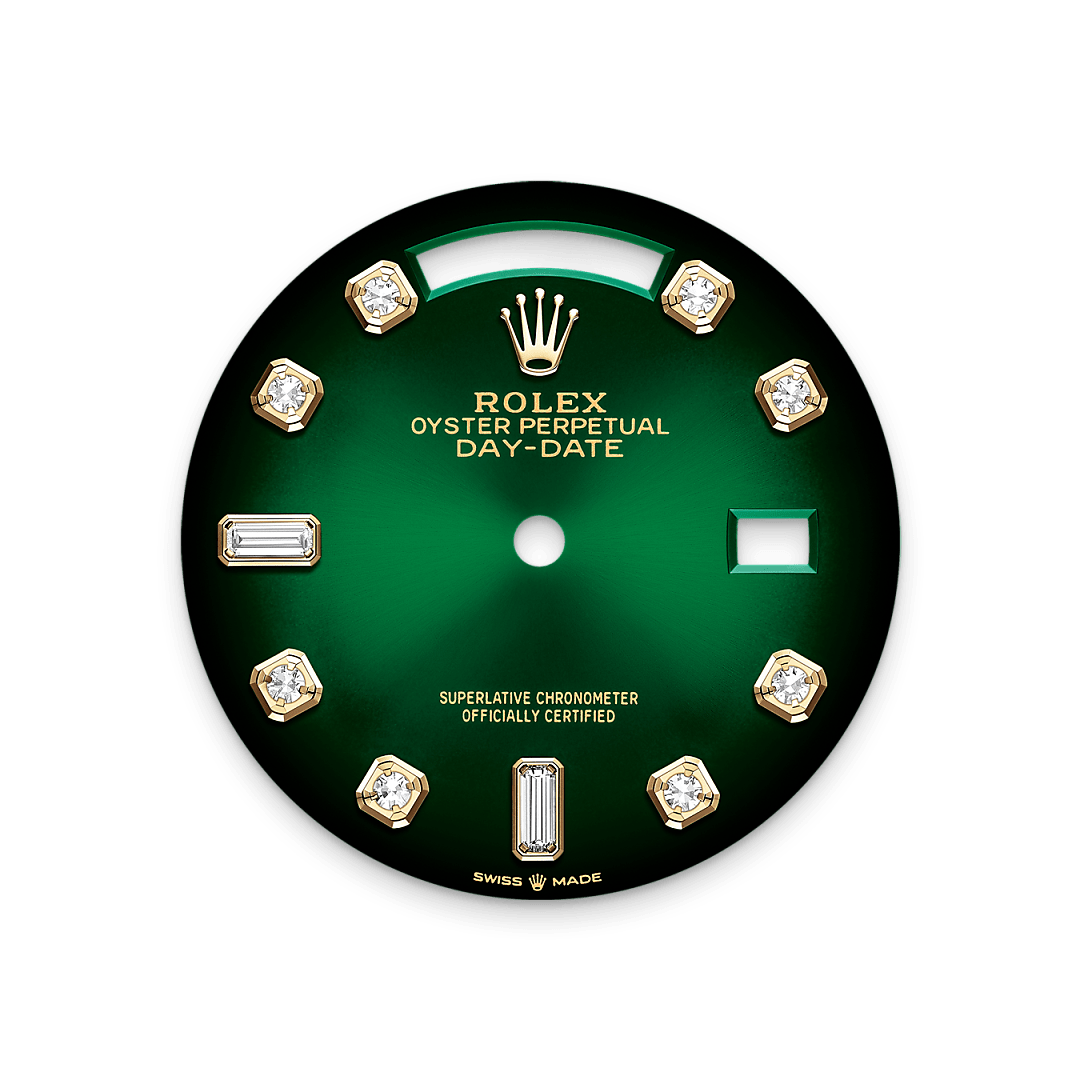 Green ombré dial