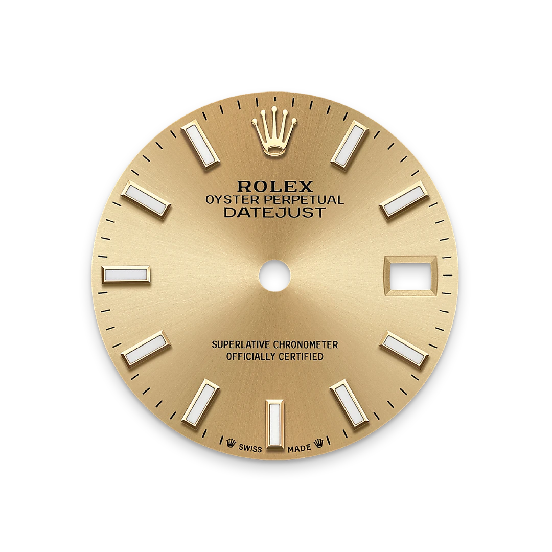 Champagne-colour dial