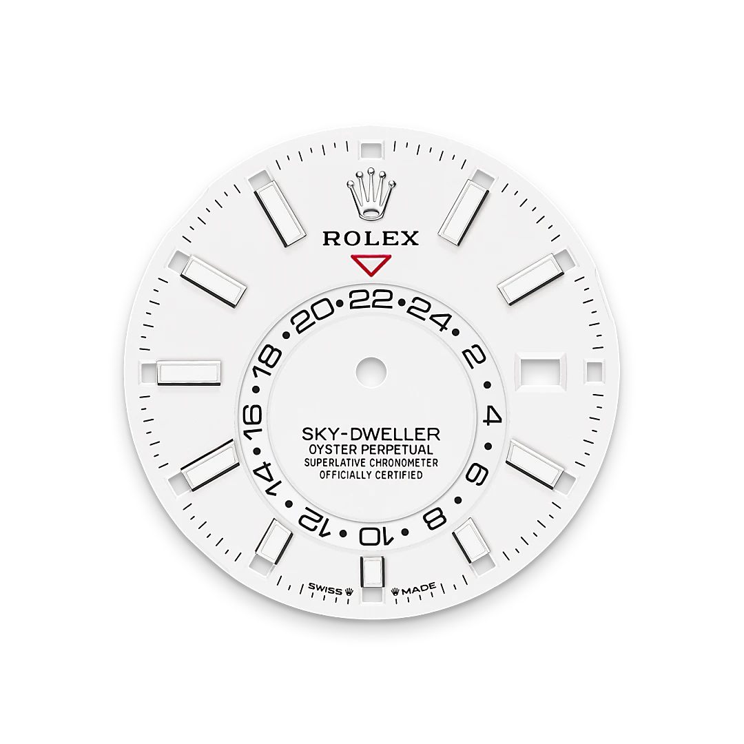 Intense white dial