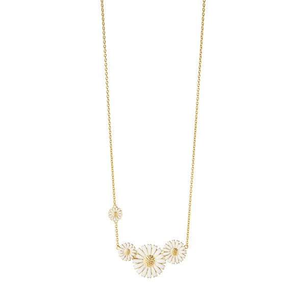 Gold Plated Sterling Silver Daisy Pendant