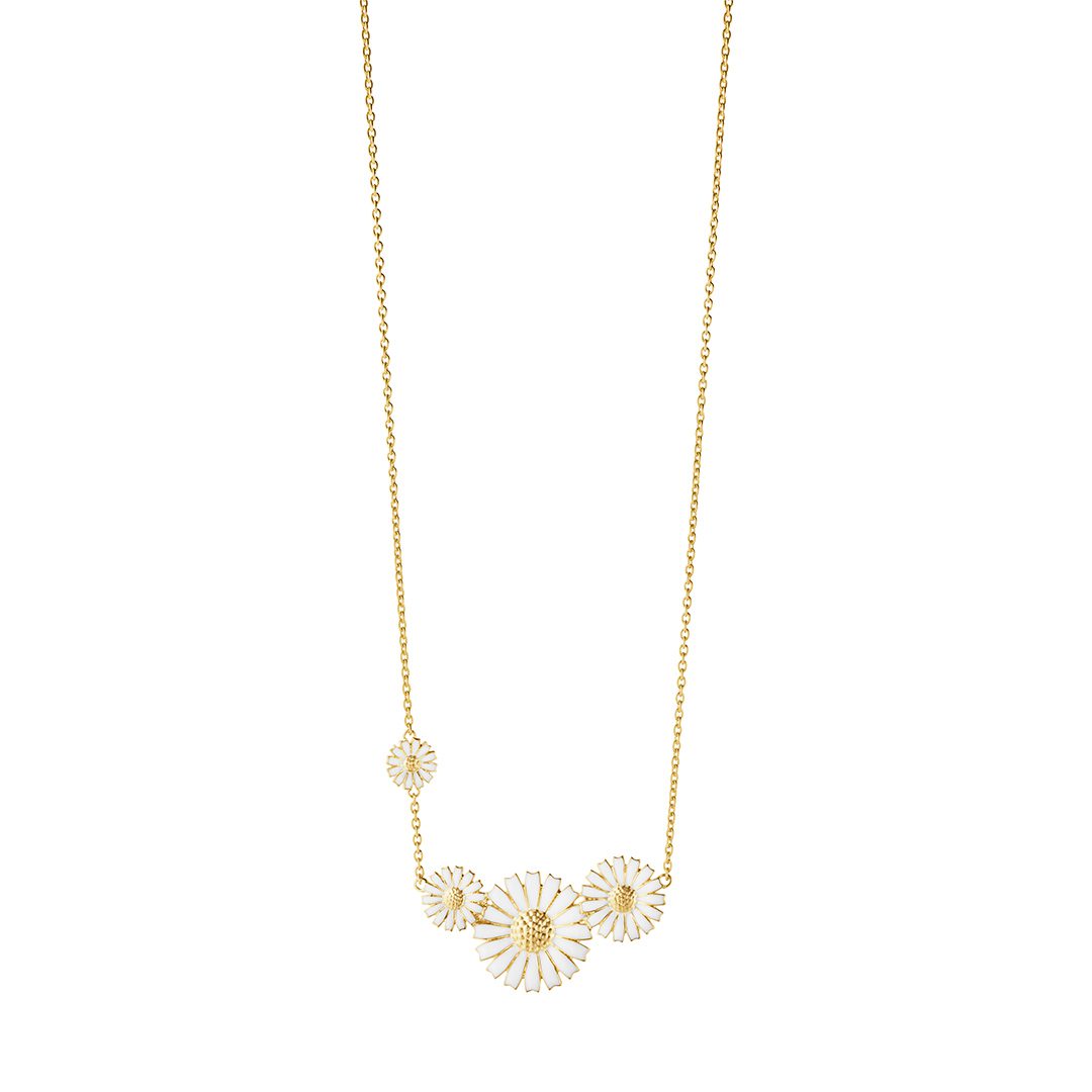 Gold Plated Sterling Silver Daisy Pendant