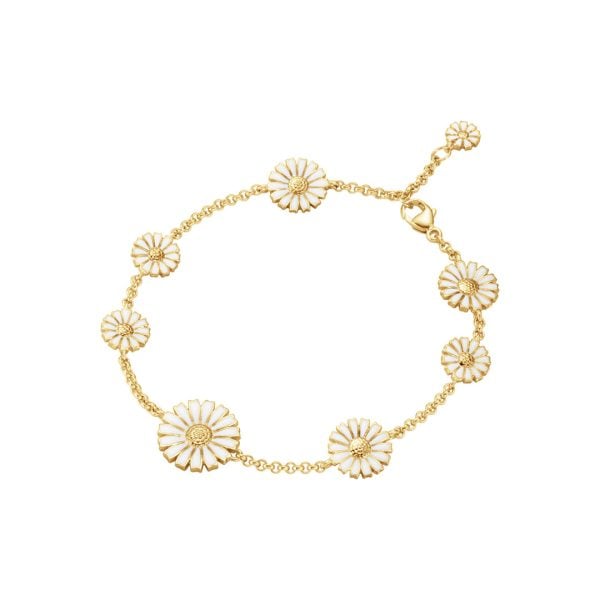 Gold Plated Sterling Silver Daisy Pendant