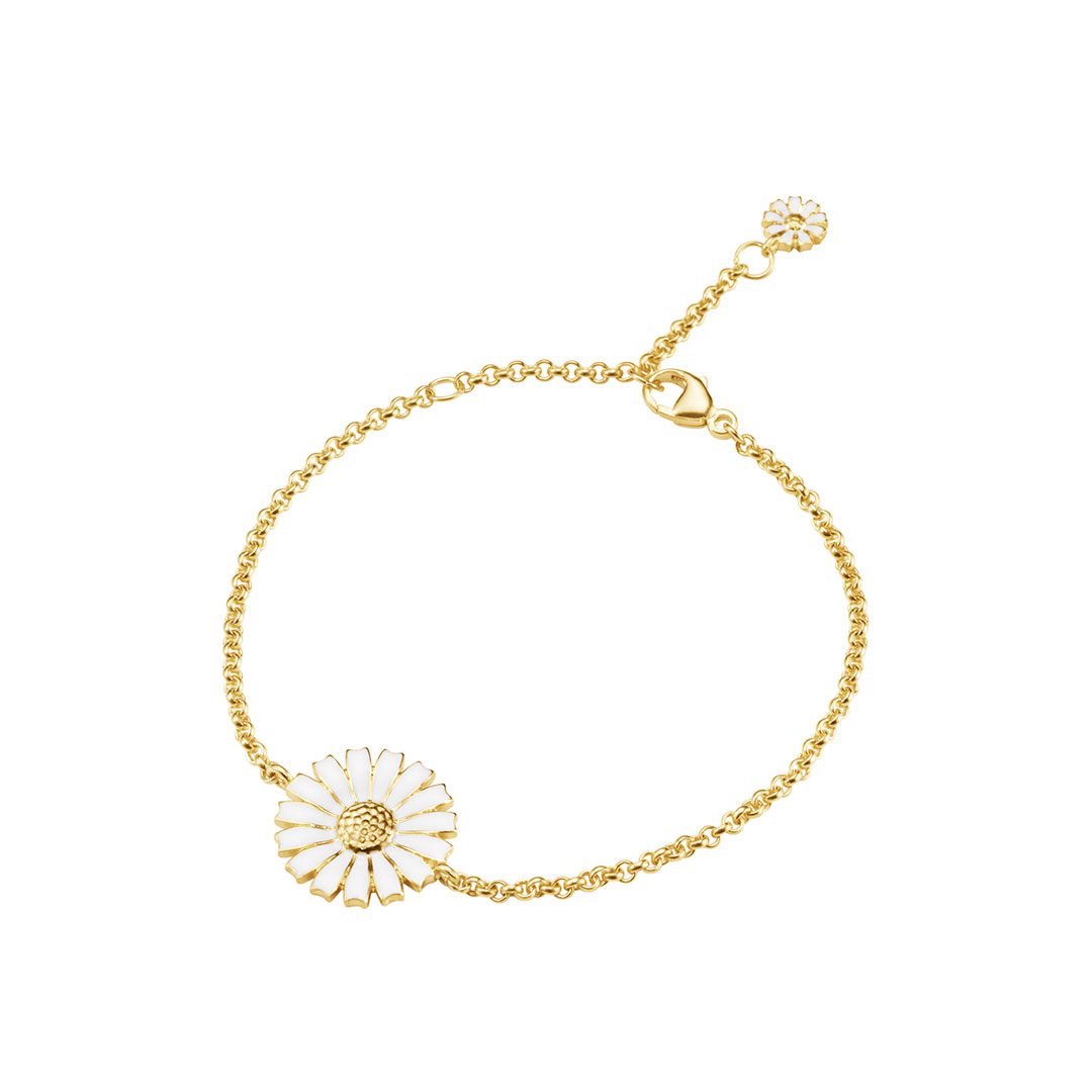 Gold Plated Sterling Silver Daisy Pendant