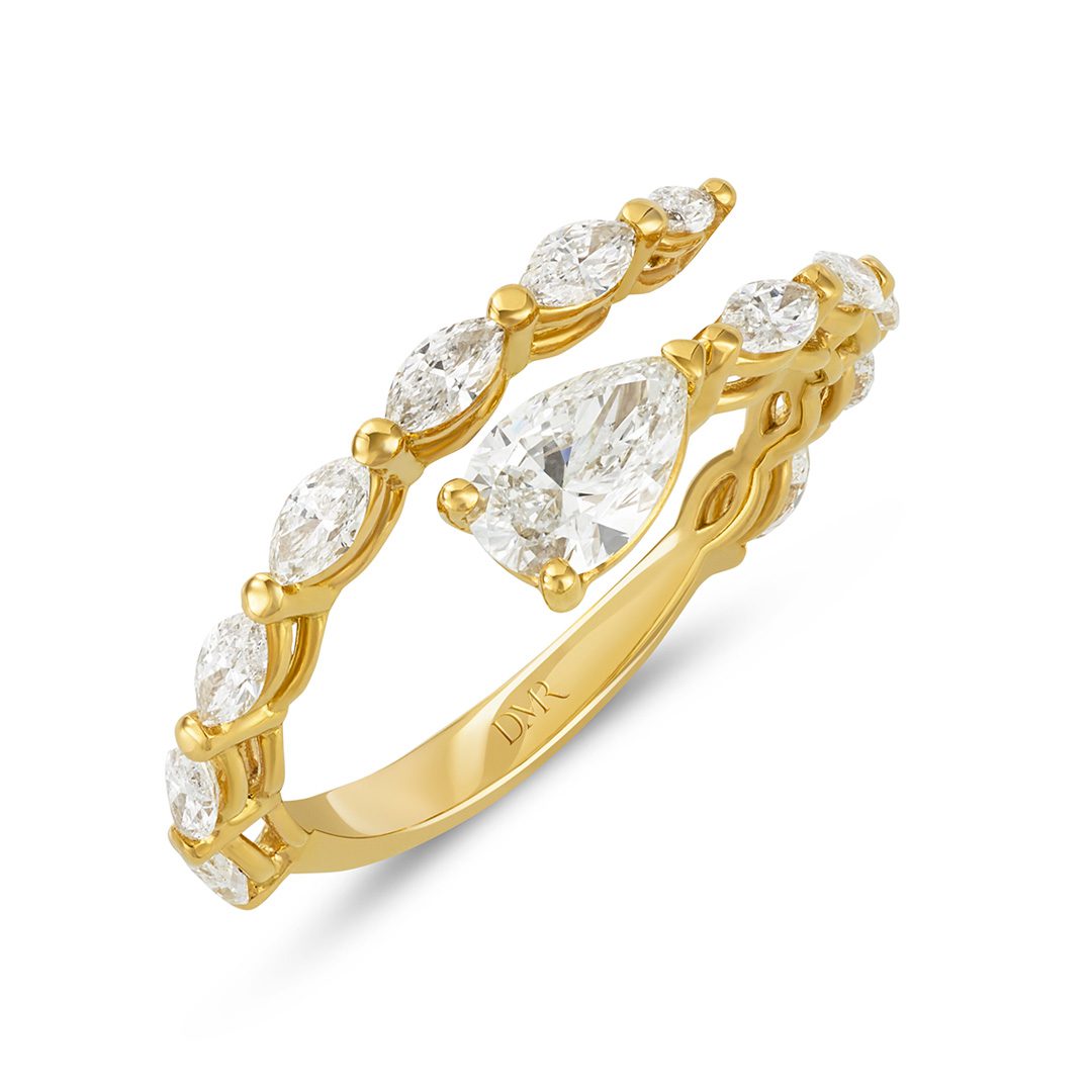 Cleo Yellow Gold Diamond Dress Ring
