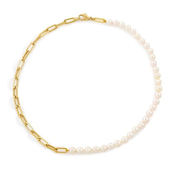 Giallo Yellow Gold Cultured Pearl Bracelet