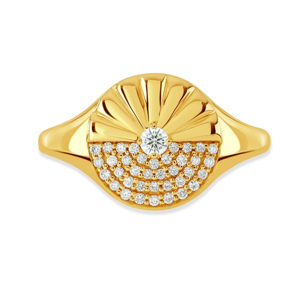 Alba Yellow Gold Diamond Ring