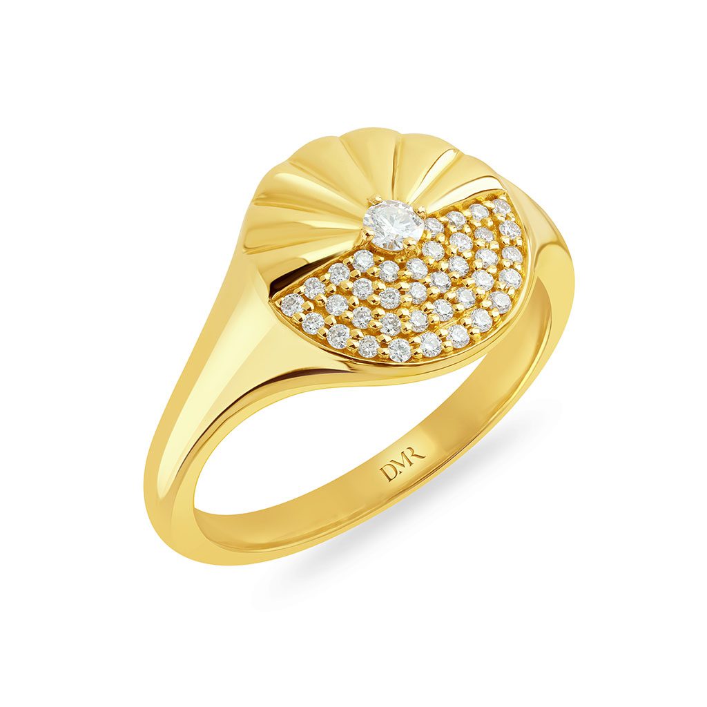 Alba Yellow Gold Diamond Ring