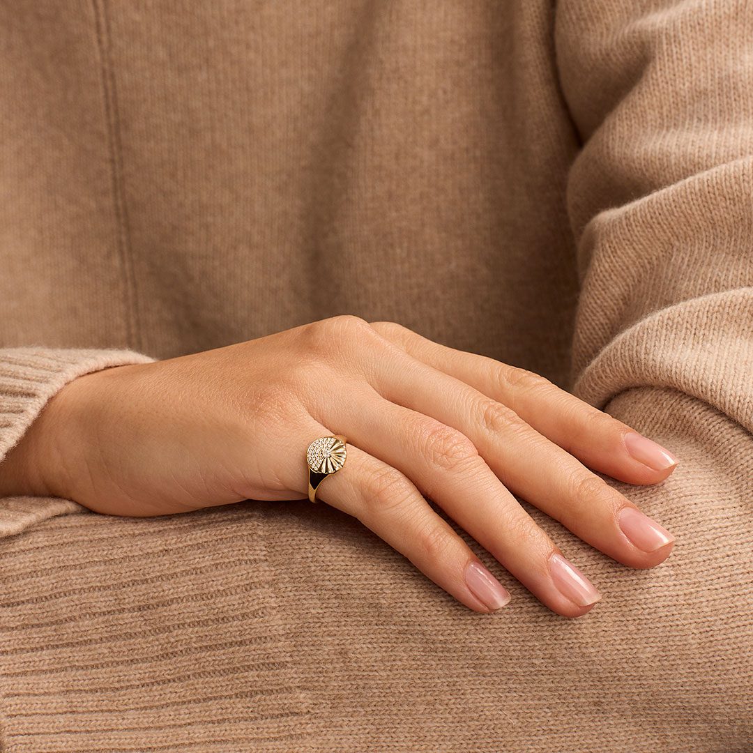 Alba Yellow Gold Diamond Ring