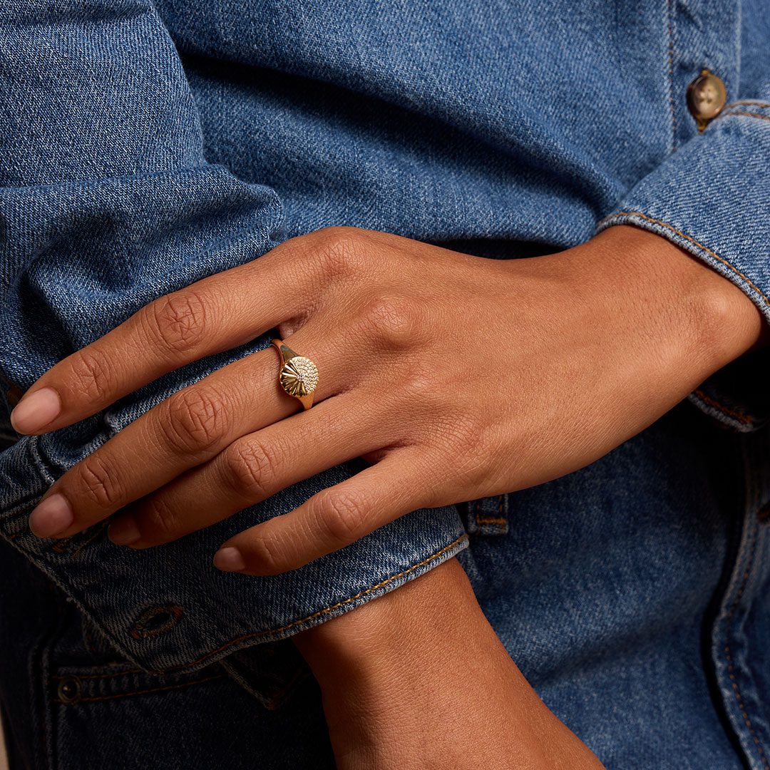 Alba Yellow Gold Diamond Ring