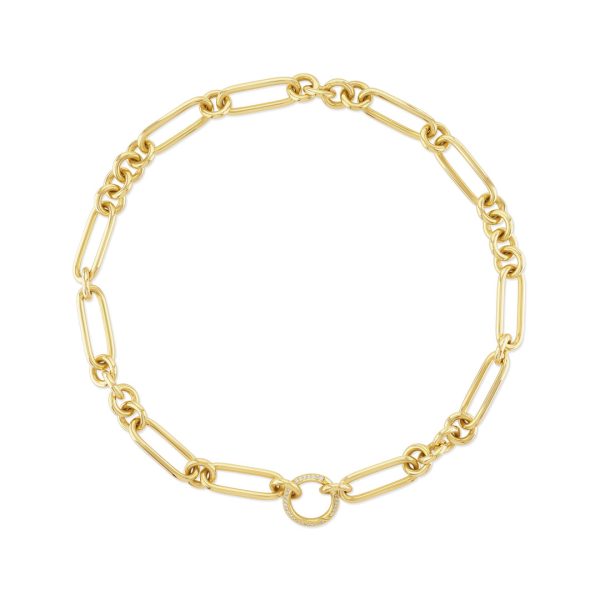 Giallo Pave Yellow Gold Diamond Necklace