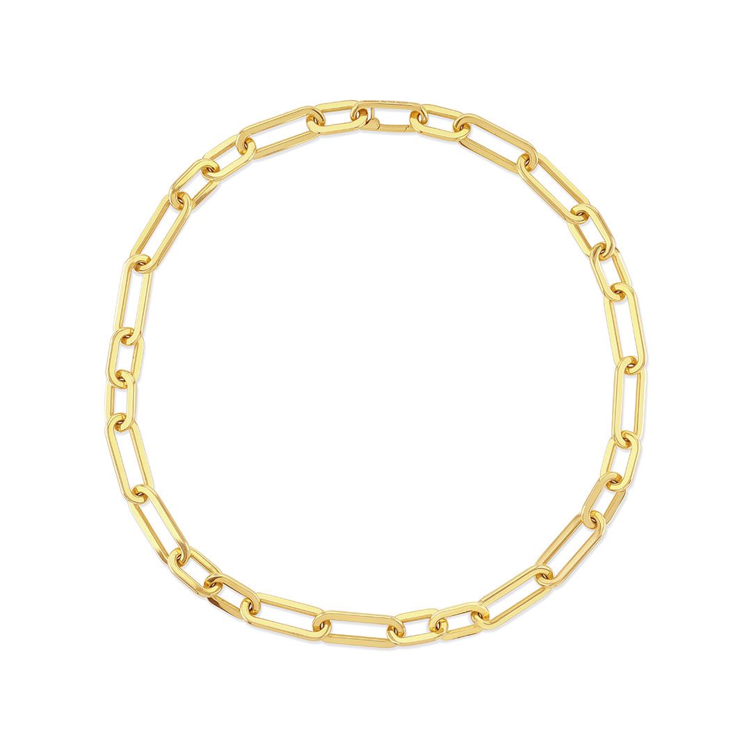 Giallo Yellow Gold Link Necklace Giallo Yellow Gold Link Necklace