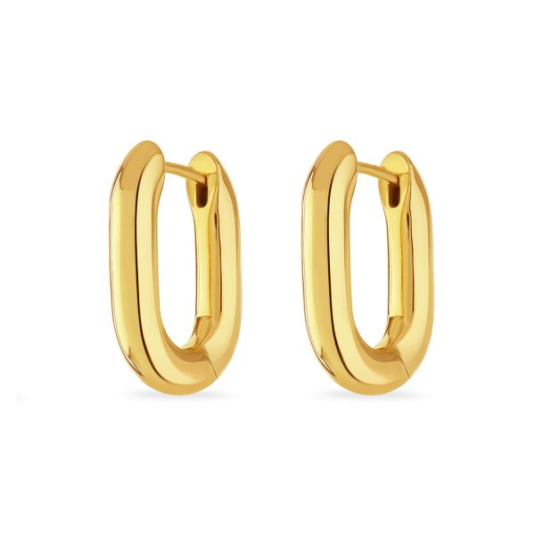 Giallo Yellow Gold Hoop Earrings