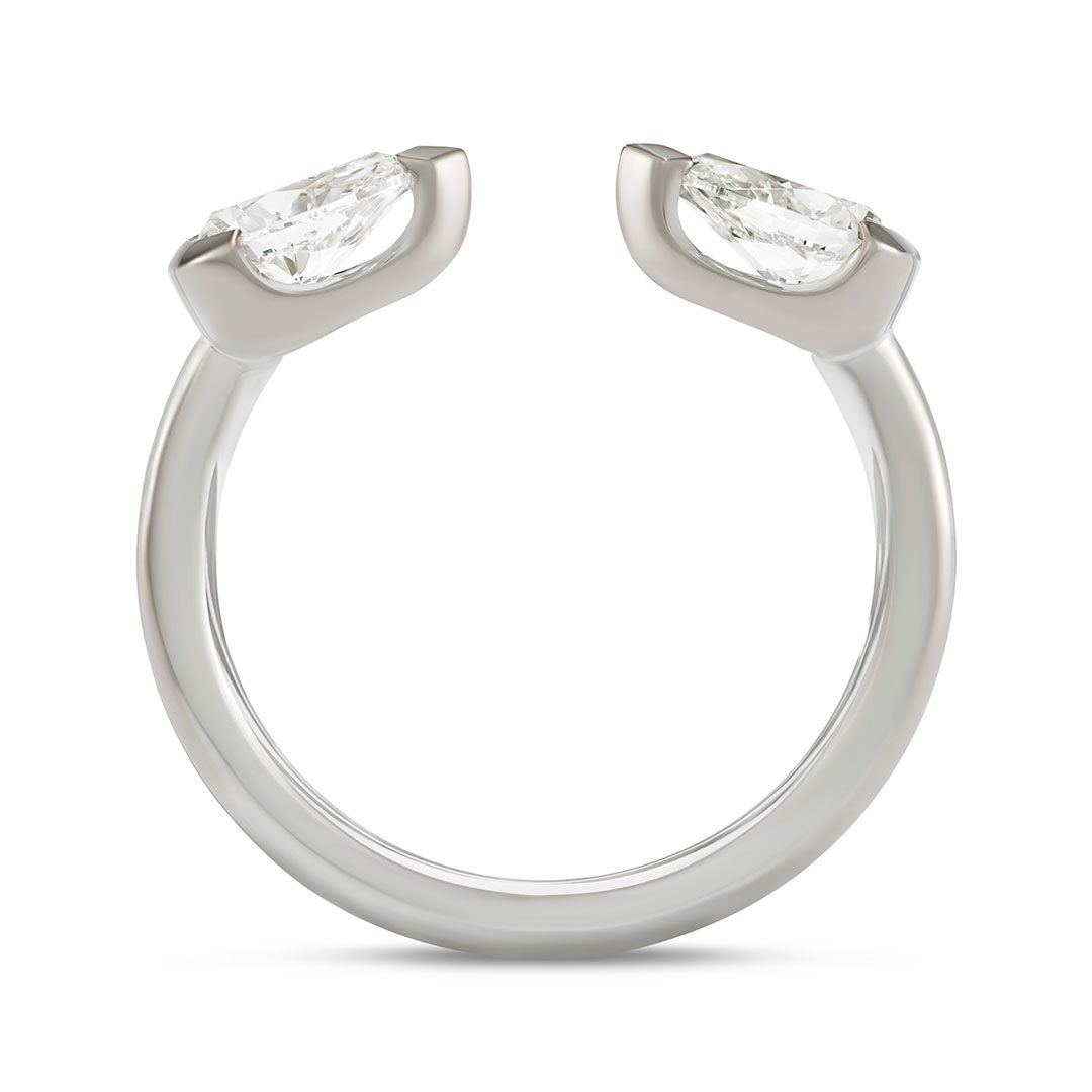 Ditto White Gold Pear Shape Diamond Ring Ditto White Gold Pear Shape Diamond Ring