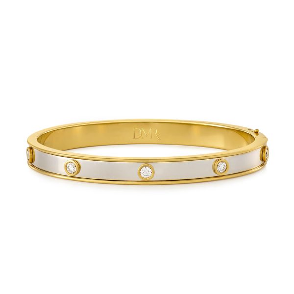 Day Diamonds Yellow & White Gold Diamond Bangle