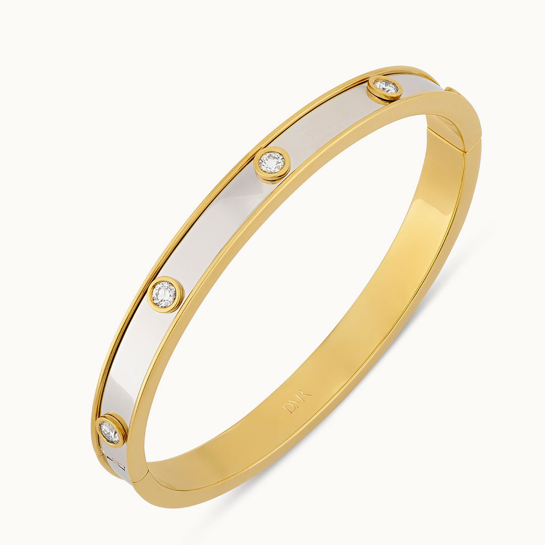Day Diamonds Yellow & White Gold Diamond Bangle Day Diamonds Yellow & White Gold Diamond Bangle