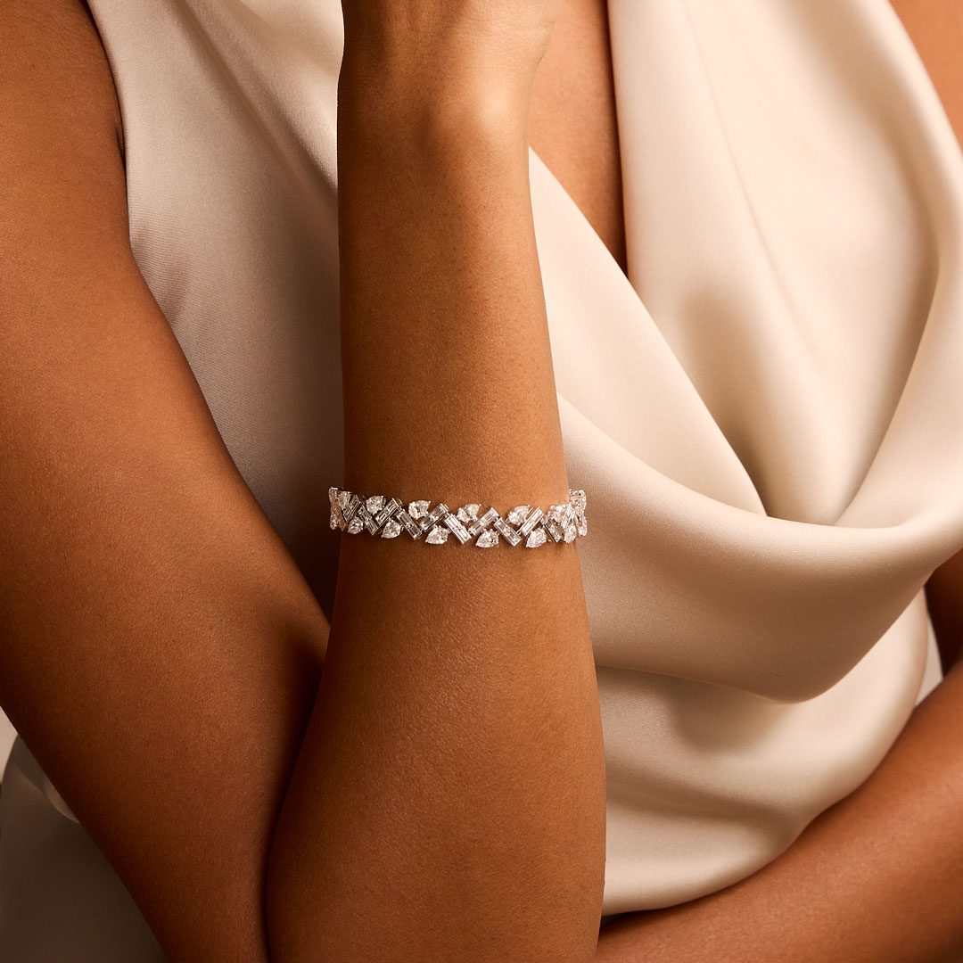 Aria White Gold Diamond Bracelet