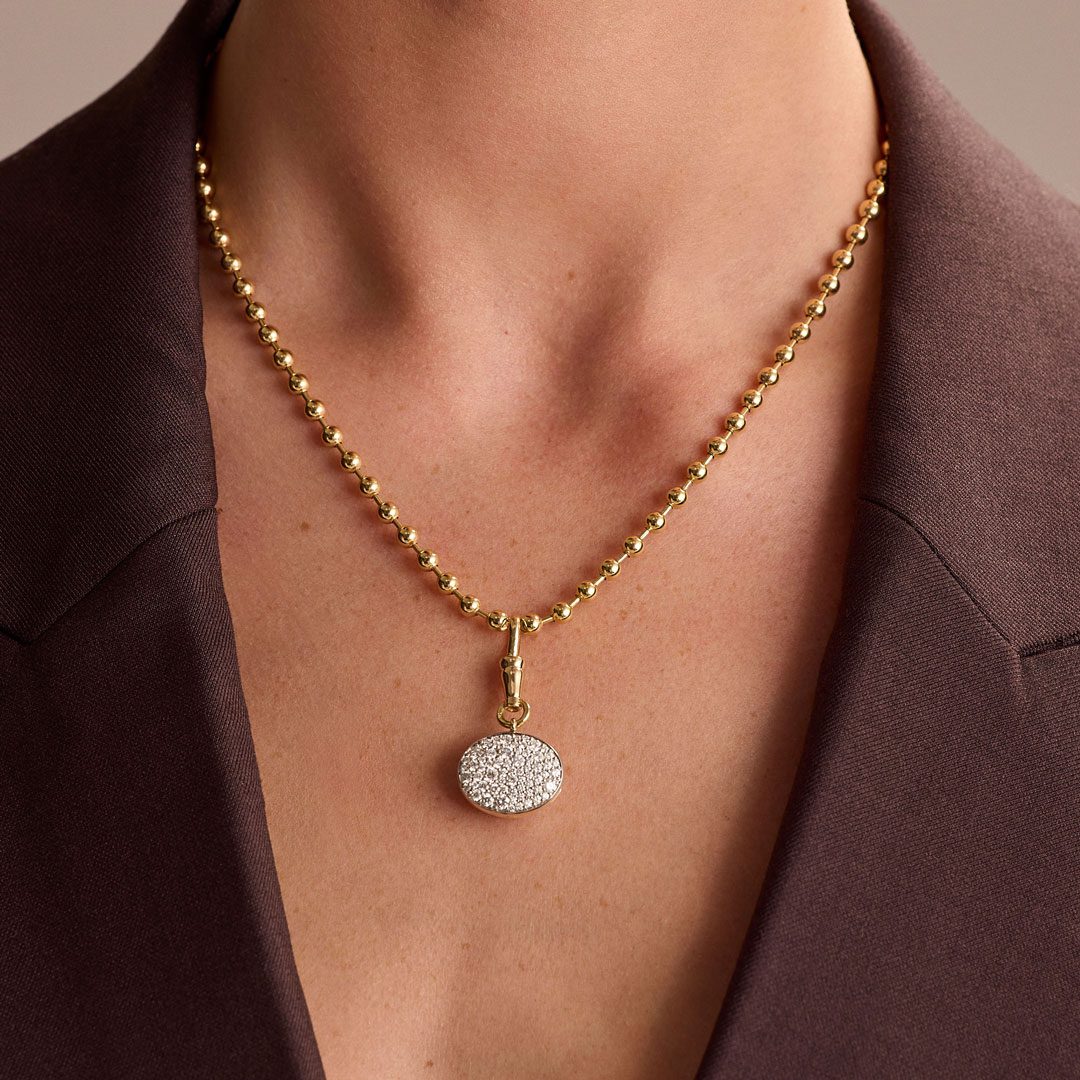 18ct Yellow Gold Ball Chain Necklace 18ct Yellow Gold Ball Chain Necklace