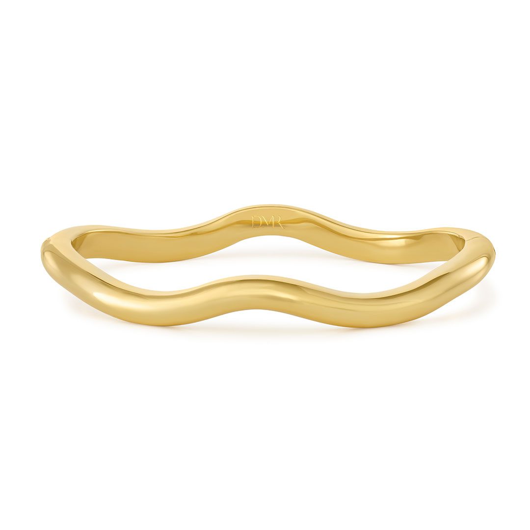Making Waves Yellow Gold Bangle Making Waves Yellow Gold Bangle