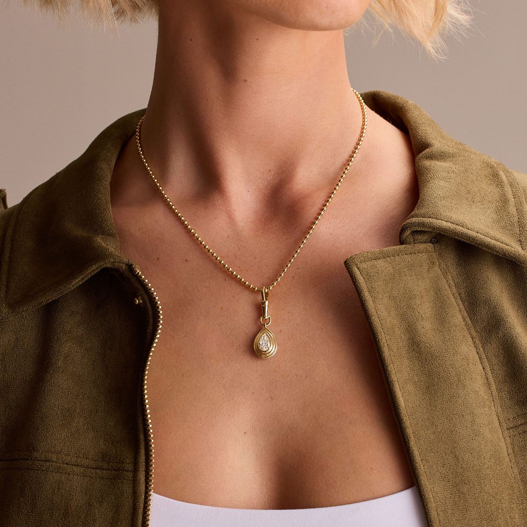 Diamond Reversible Pendant Charm