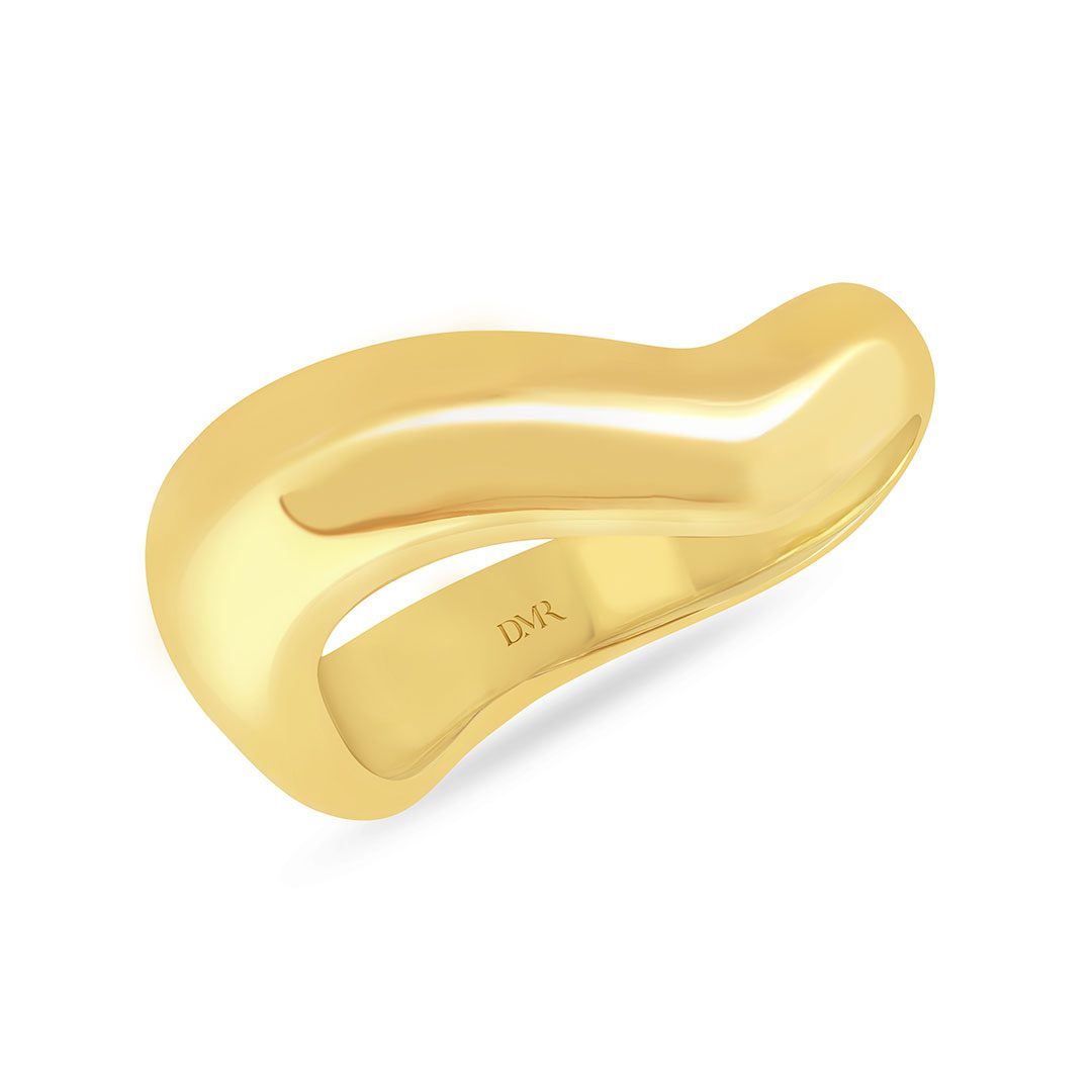 Making Waves Yellow Gold Stacking Ring Making Waves Yellow Gold Stacking Ring