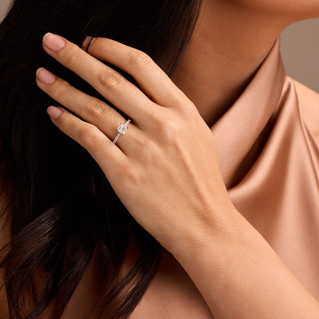 Signature Platinum Princess Cut Diamond Ring Signature Platinum Princess Cut Diamond Ring