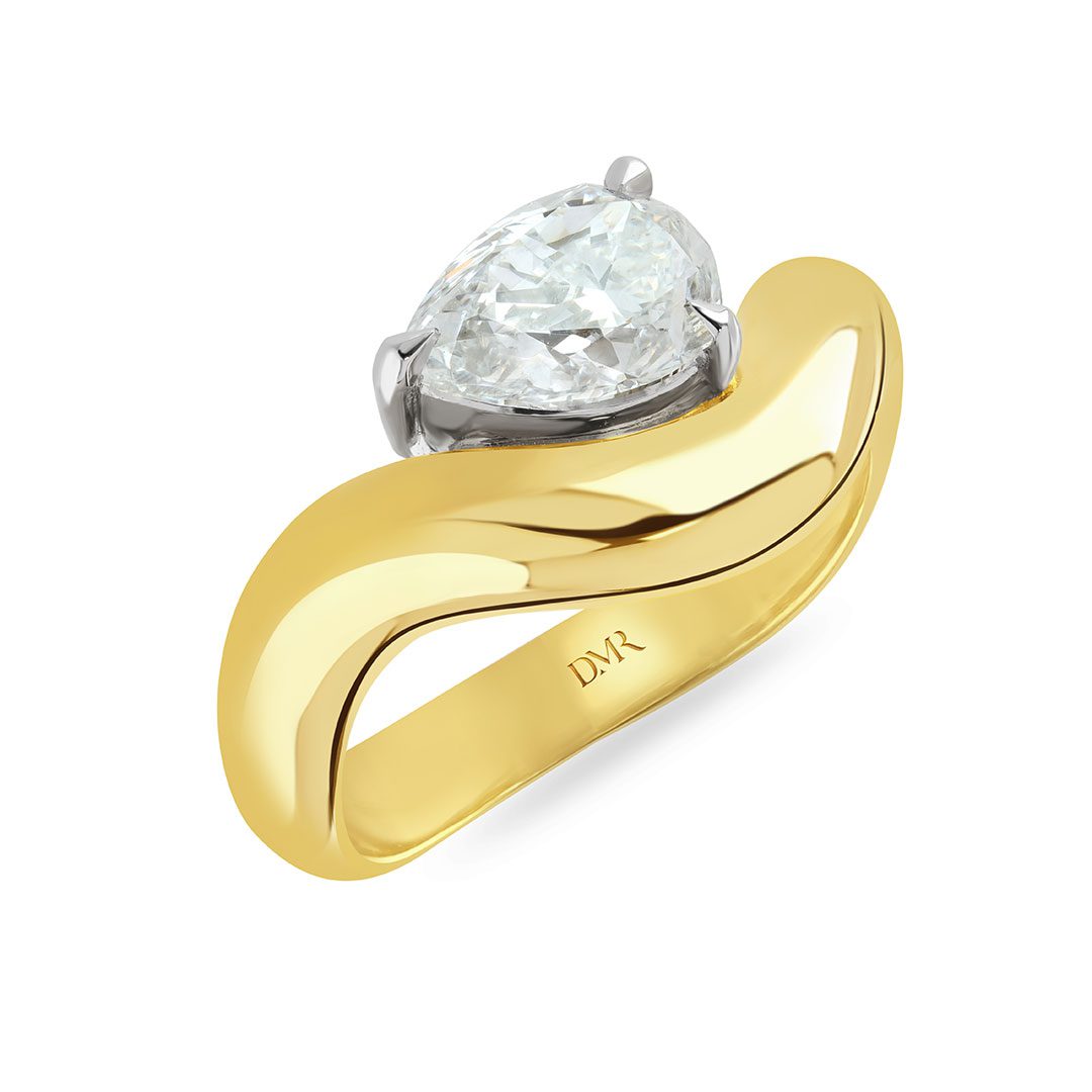 Making Waves Yellow Gold Diamond Ring Making Waves Yellow Gold Diamond Ring