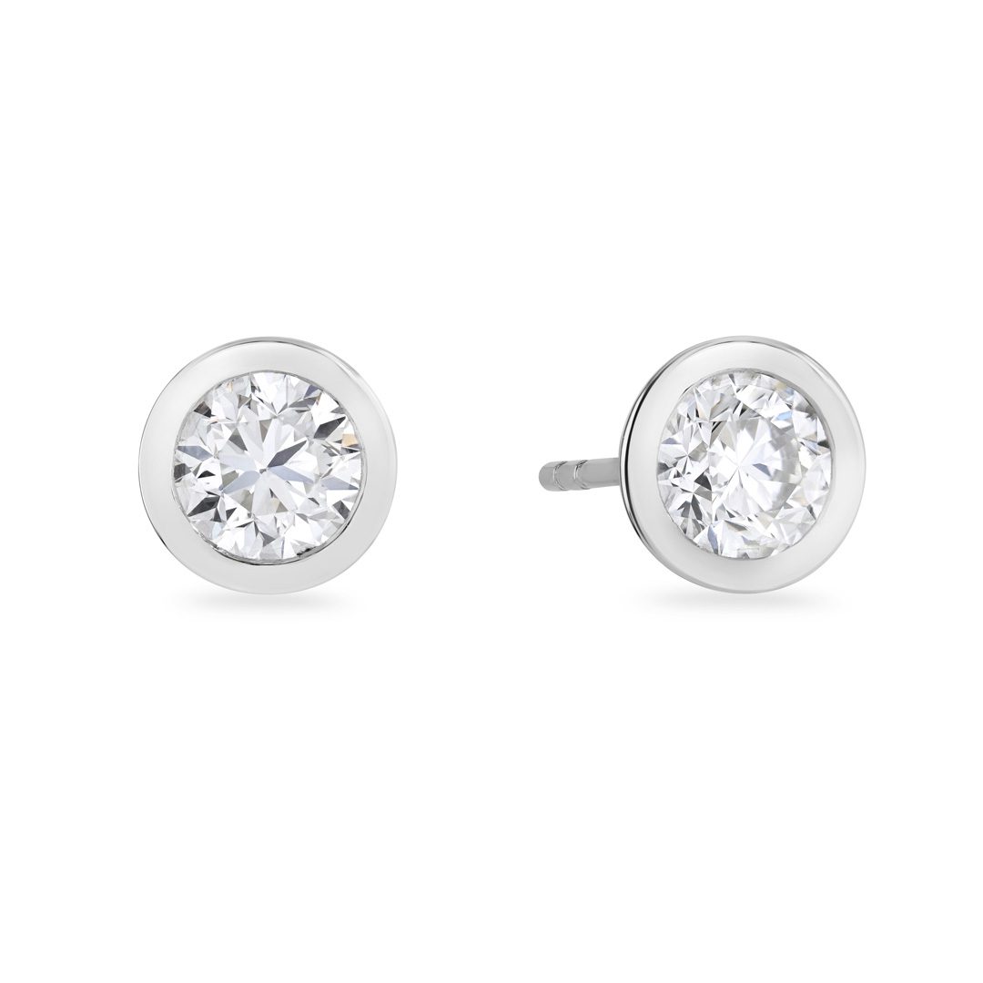 Day Diamonds Platinum Diamond Stud Earrings