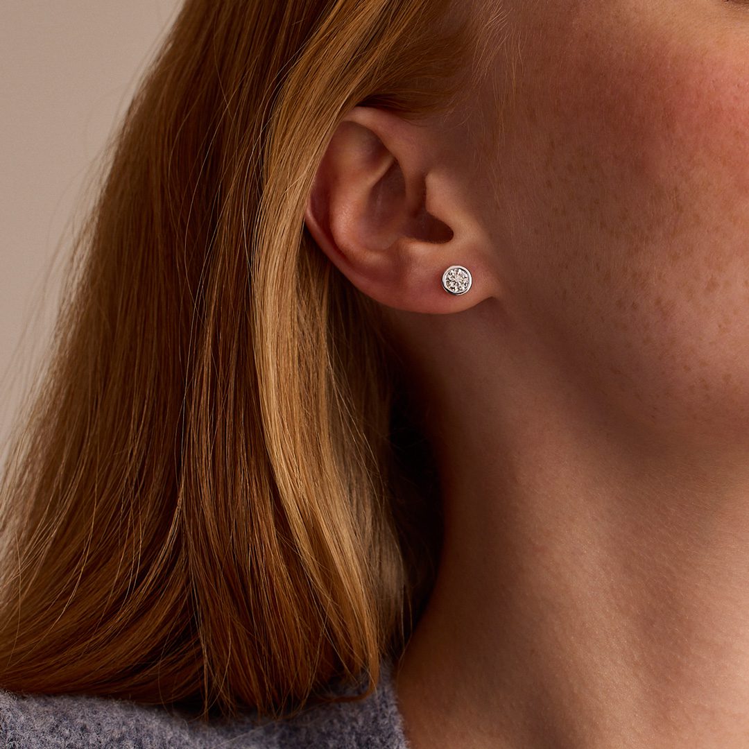 Day Diamonds Platinum Diamond Stud Earrings