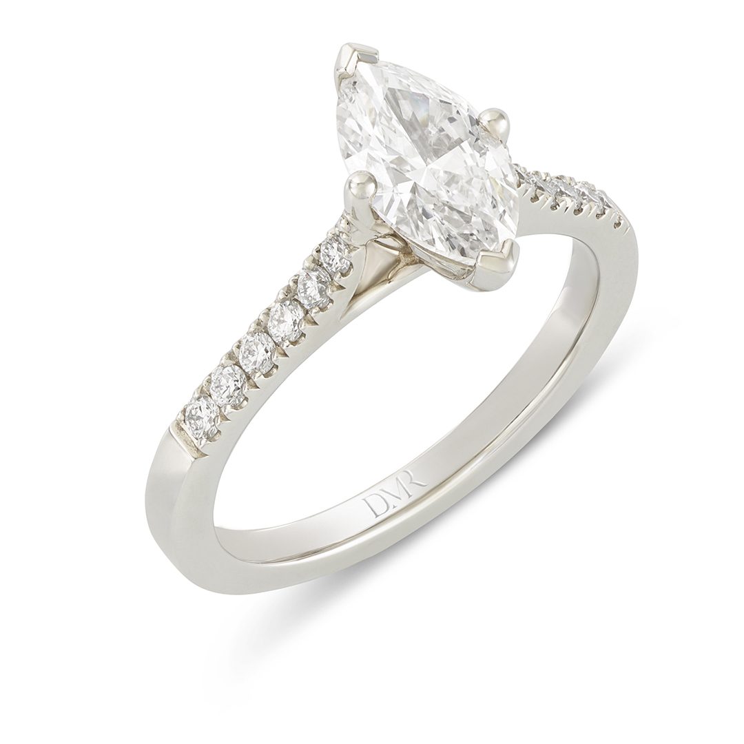 Signature Platinum Marquise Cut Ring