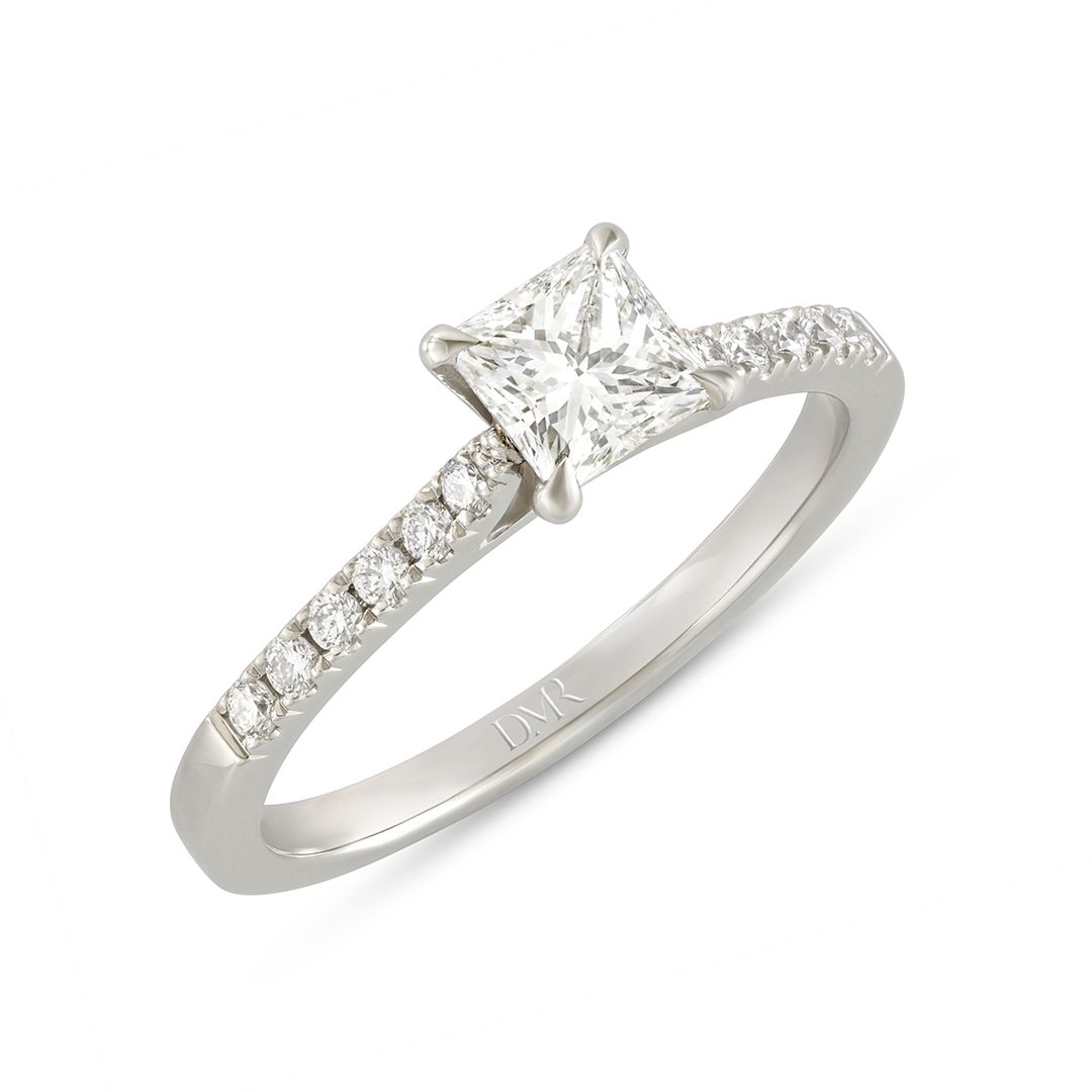 Platinum Princess Cut Diamond Ring Platinum Princess Cut Diamond Ring