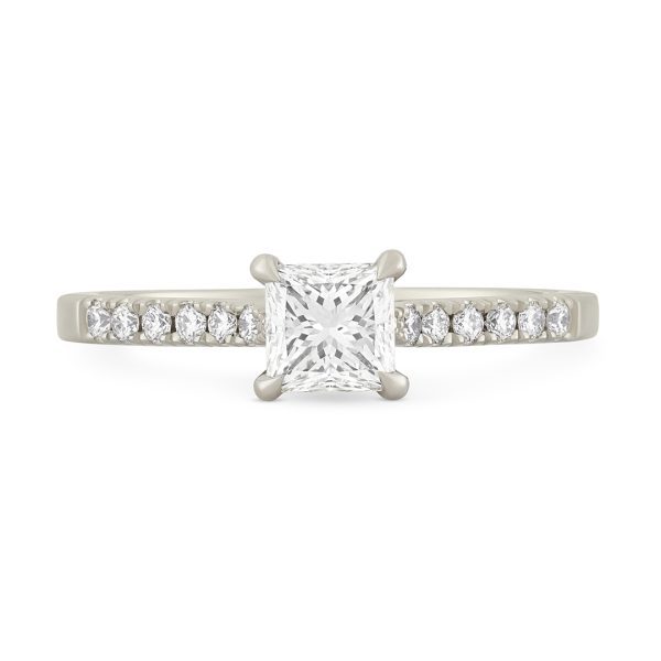 Platinum Princess Cut Diamond Ring