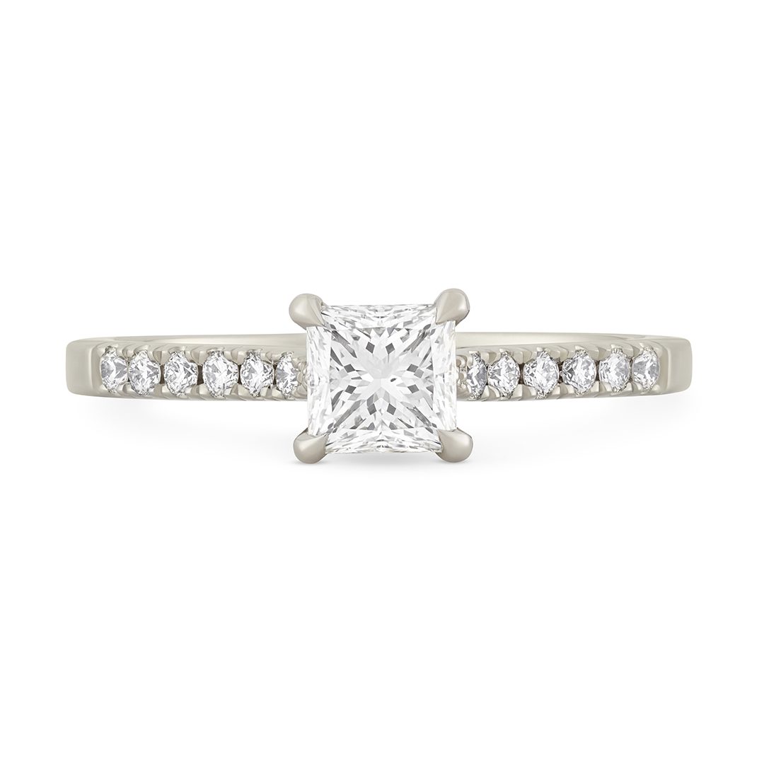 Platinum Princess Cut Diamond Ring Platinum Princess Cut Diamond Ring