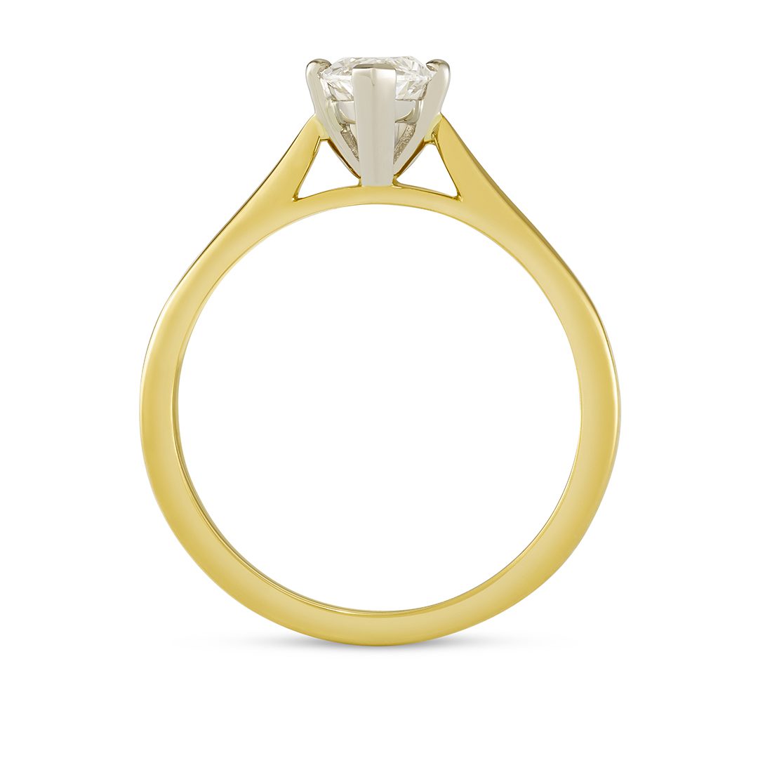 Yellow Gold Marquise Cut Diamond Engagement Ring Yellow Gold Marquise Cut Diamond Engagement Ring