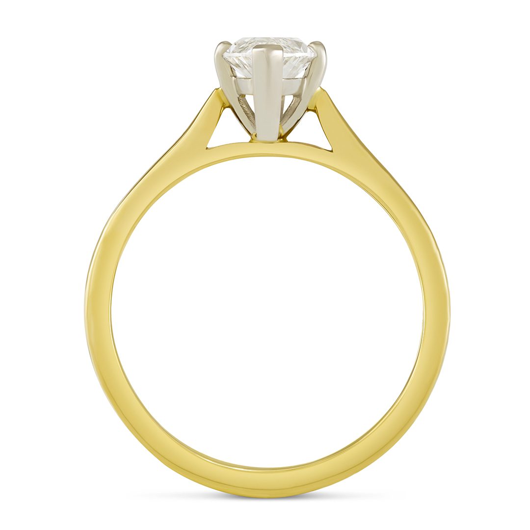 Signature Yellow Gold Marquise Cut Diamond Engagement Ring Signature Yellow Gold Marquise Cut Diamond Engagement Ring