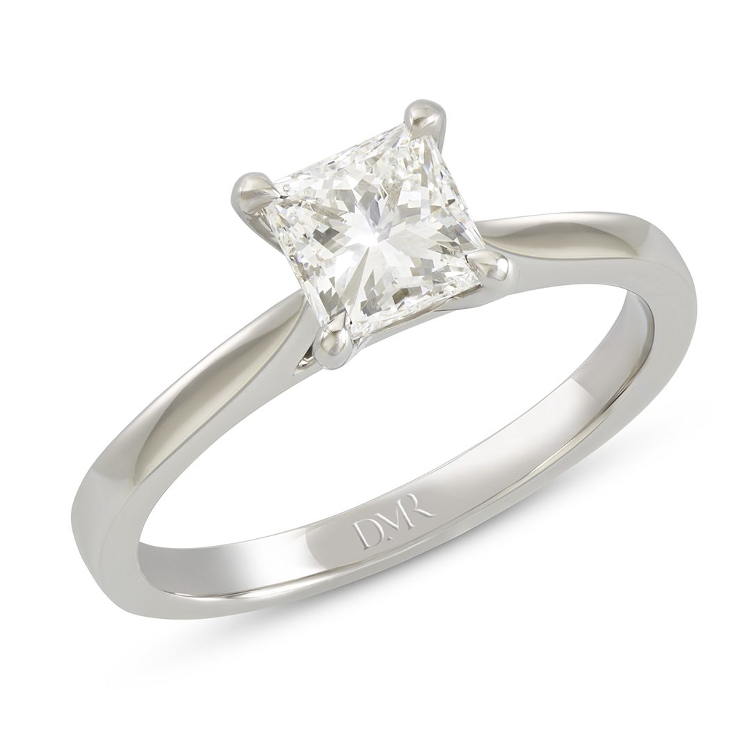 Signature Platinum Princess Diamond Solitaire Ring