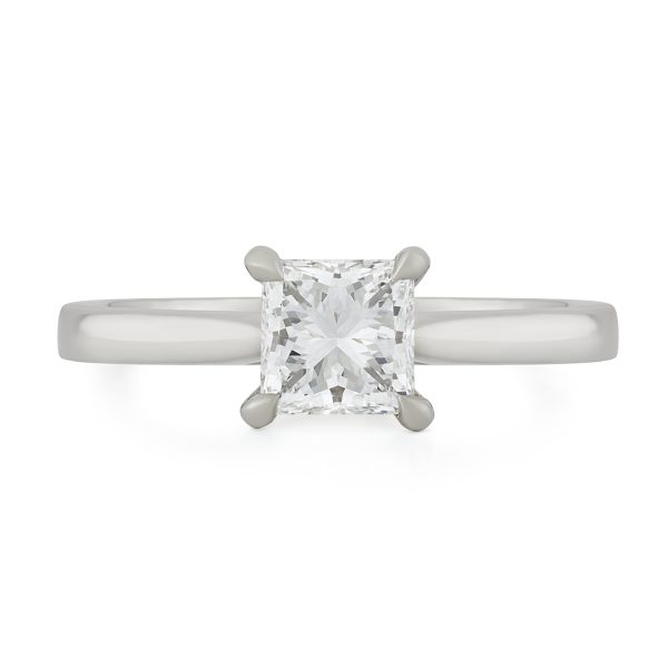 Signature Platinum Princess Diamond Solitaire Ring