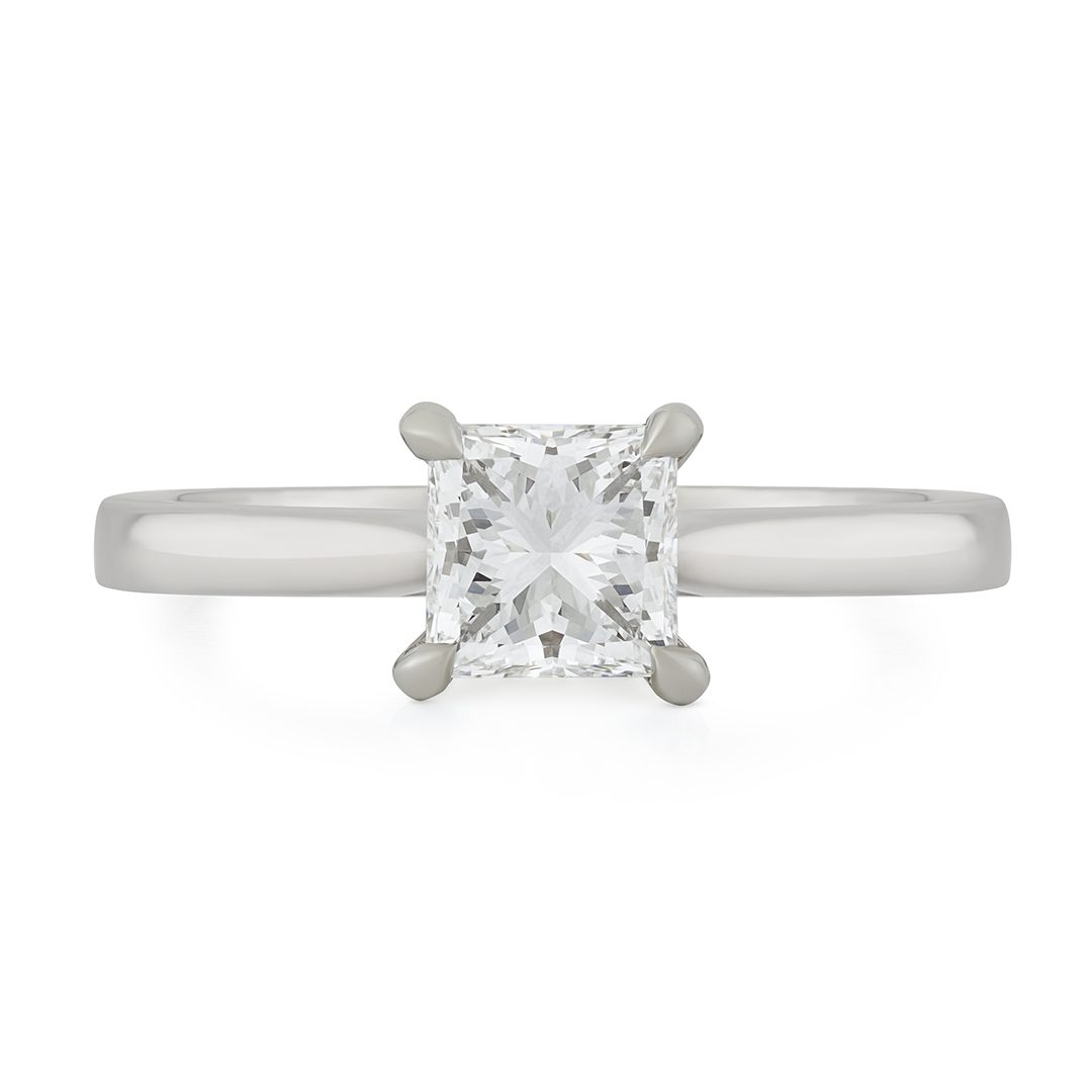 Signature Platinum Princess Diamond Solitaire Ring