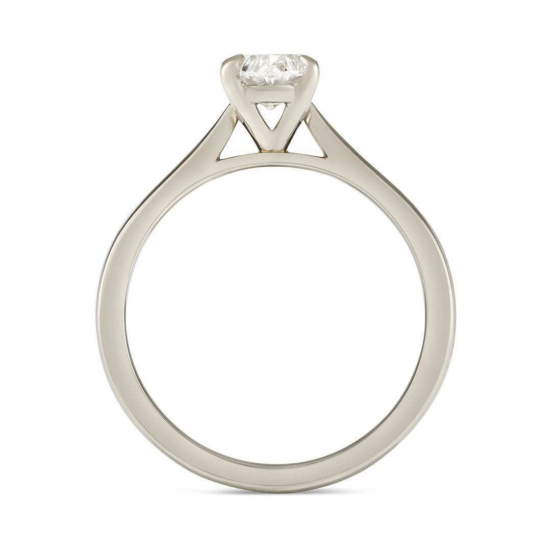 Signature Platinum Oval Cut Diamond Engagement Ring Signature Platinum Oval Cut Diamond Engagement Ring