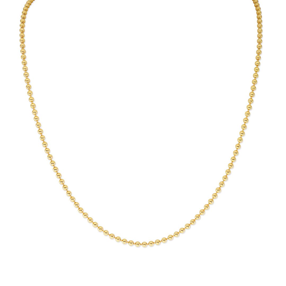 18ct Yellow Gold Ball Chain Necklace 18ct Yellow Gold Ball Chain Necklace